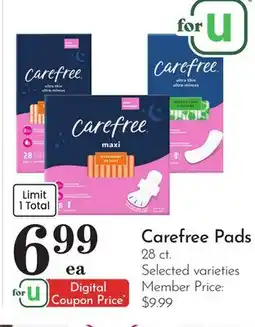 Pavilions Carefree Pads offer
