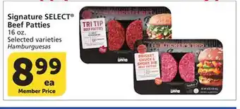 Vons Signature SELECT Beef Patties offer