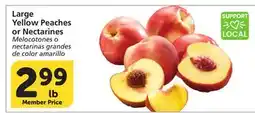 Vons Large Yellow Peaches or Nectarines offer