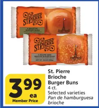 Vons St. Pierre Brioche Burger Buns offer