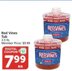 Vons Red Vines Tub offer
