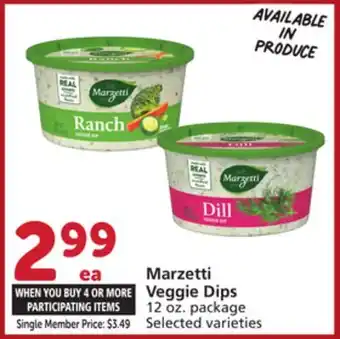 Vons Marzetti Veggie Dips offer