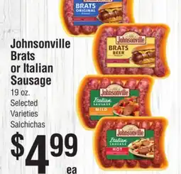 Smart & Final Johnsonville Brats or Italian Sausage offer