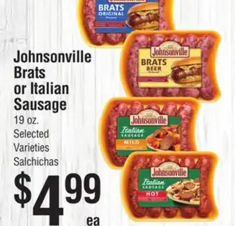 Smart & Final Johnsonville Brats or Italian Sausage offer