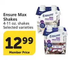 Vons Ensure Max Shakes offer