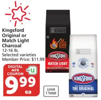 Vons Kingsford Original or Match Light Charcoal offer