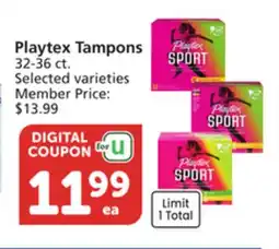 Vons Playtex Tampons offer