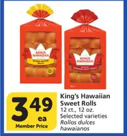 Vons King's Hawaiian Sweet Rolls offer