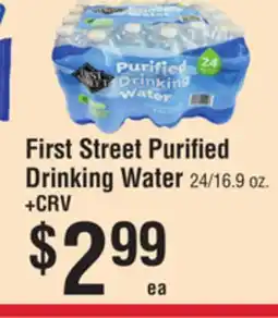 Smart & Final First Street Purified Drinking Water offer
