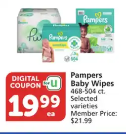 Vons Pampers Baby Wipes offer