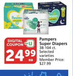 Vons Pampers Super Diapers offer