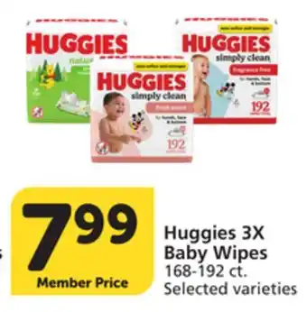 Vons Huggies 3X Baby Wipes offer