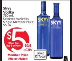 Vons Skyy Vodka offer