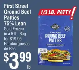 Smart & Final First Street Ground Beef Patties offer