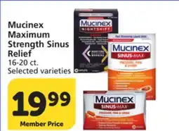 Vons Mucinex Maximum Strength Sinus Relief offer