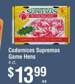 Smart & Final Codornices Supremas Game Hens offer