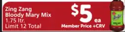 Vons Zing Zang Bloody Mary Mix offer
