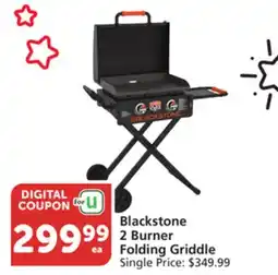 Vons Blackstone 2 Burner Folding Griddle offer