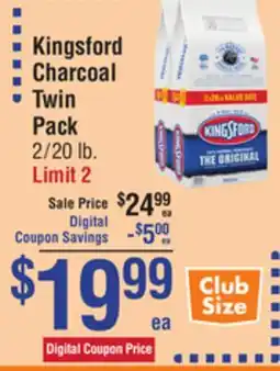 Smart & Final Kingsford Charcoal Twin Pack offer