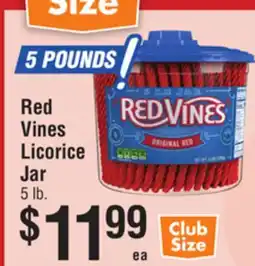 Smart & Final Red Vines Licorice Jar offer