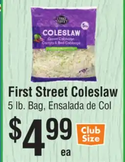 Smart & Final First Street Coleslaw offer