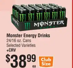 Smart & Final Monster Energy Drinks offer