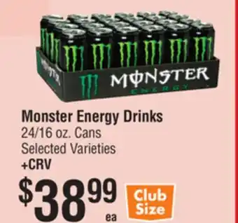 Smart & Final Monster Energy Drinks offer