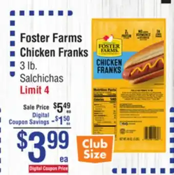 Smart & Final Foster Farms Chicken Franks offer