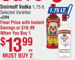 Smart & Final Smirnoff Vodka offer