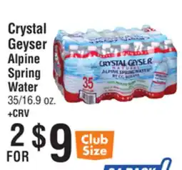 Smart & Final Crystal Geyser Alpine Spring Water offer