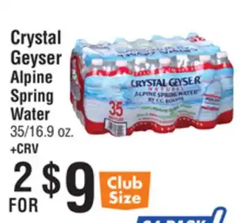 Smart & Final Crystal Geyser Alpine Spring Water offer