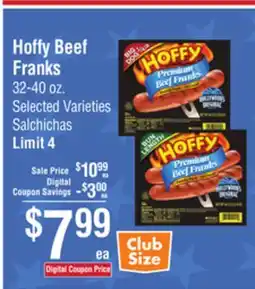 Smart & Final Hoffy Beef Franks offer