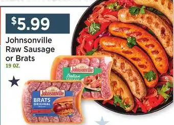 Heinen's Johnsonville Raw Sausage or Brats offer