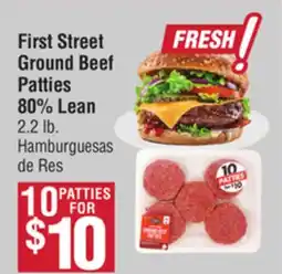 Smart & Final First Street Ground Beef Patties 80% Lean offer