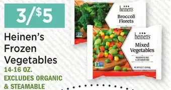 Heinen's Heinen's Frozen Vegetables offer