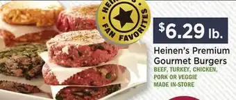 Heinen's Heinen's Premium Gourmet Burgers offer