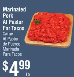 Smart & Final Marinated Pork Al Pastor For Tacos Carne Al Pastor offer
