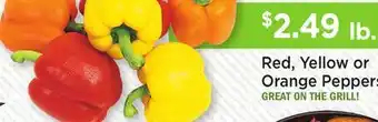 Heinen's Red, Yellow or Orange Peppers offer