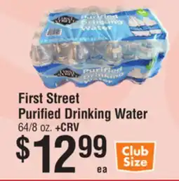 Smart & Final First Street Purified Drinking Water offer