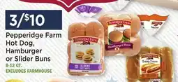 Heinen's Pepperidge Farm Hot Dog, Hamburger or Slider Buns offer