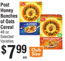 Smart & Final Post Honey Bunches of Oats Cereal offer