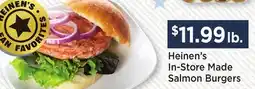 Heinen's Heinen's In-Store Made Salmon Burgers offer