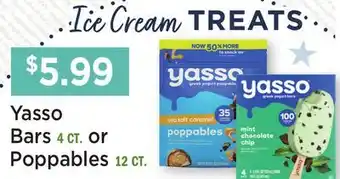 Heinen's Yasso Bars 4 CT. or Poppables 12 CT offer