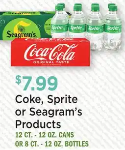 Heinen's Coke, Sprite or Seagram's Products offer