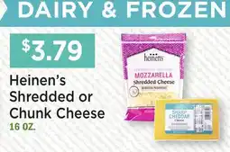 Heinen's Heinen's Shredded or Chunk Cheese offer
