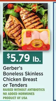 Heinen's Gerber's Boneless Skinless Chicken Breast or Tenders offer