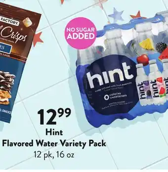 Fresh Thyme Hint Flavored Water Variety Pack offer
