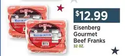 Heinen's Eisenberg Gourmet Beef Franks offer