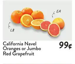 Fresh Thyme California Navel Oranges or Jumbo Red Grapefruit offer