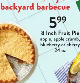 Fresh Thyme 8 Inch Fruit Pie offer